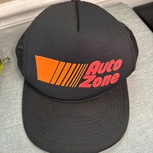 Source Unknown Black and Orange AutoZone Hat